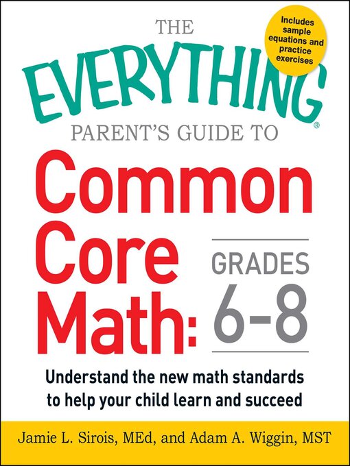 Cover image for The Everything Parent's Guide to Common Core Math Grades 6-8